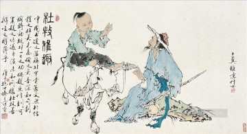  chinese art painting - Fangzeng rancher and farmer antique Chinese